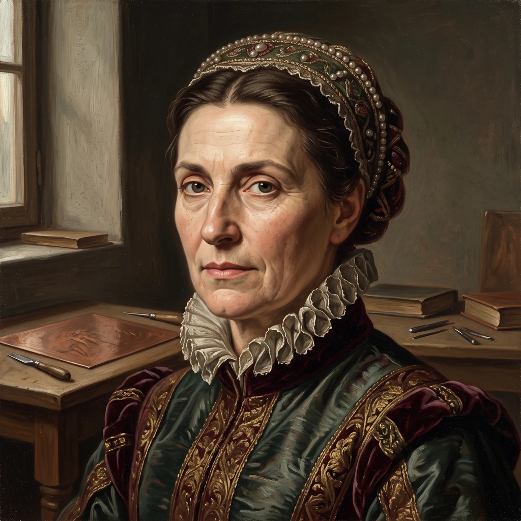 Portrait of Diana Scultori