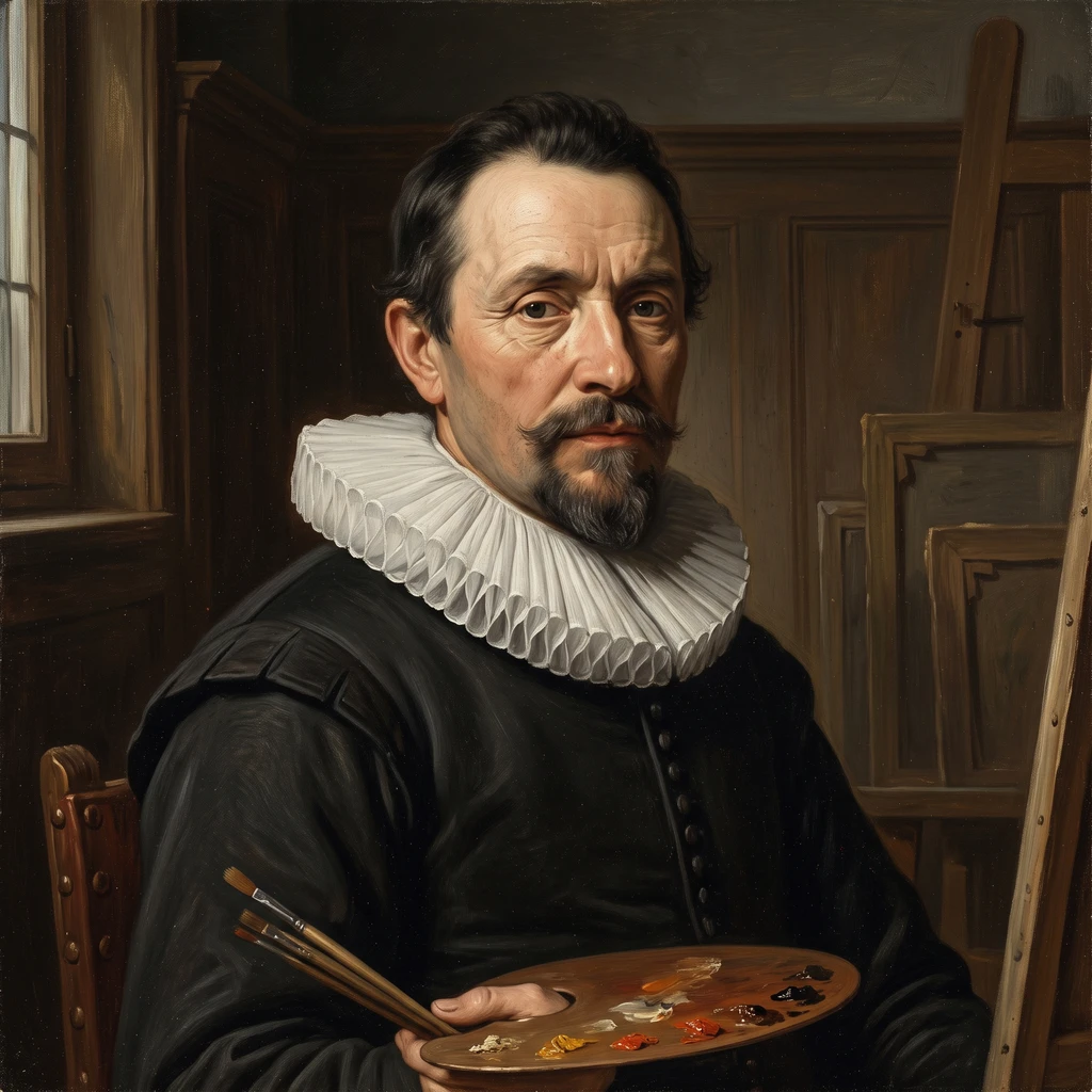 Portrait of Floris Gerritsz. van Schooten