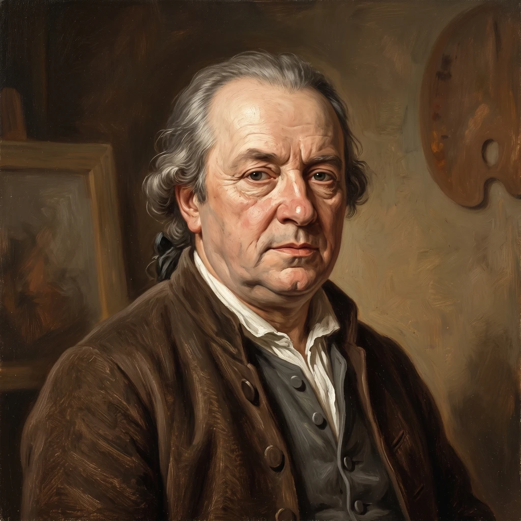 Portrait of Martin Johann Schmidt