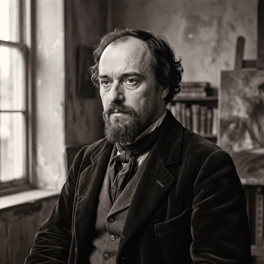 Portrait of Dante Gabriel Rossetti
