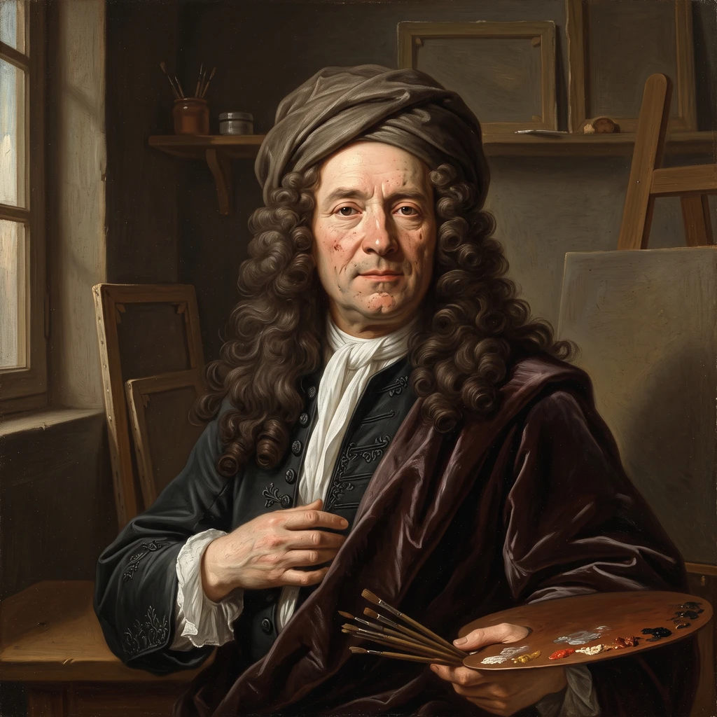 Portrait of Hyacinthe Rigaud