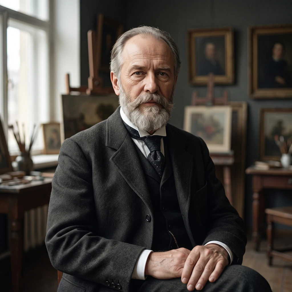 Portrait of Vladimir Yegorovich Makovsky