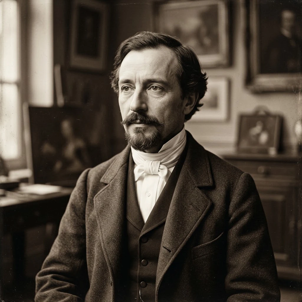 Portrait of Eugène Louis Lami