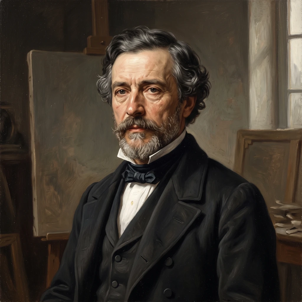 Portrait of Raymond Auguste Quinsac Monvoisin