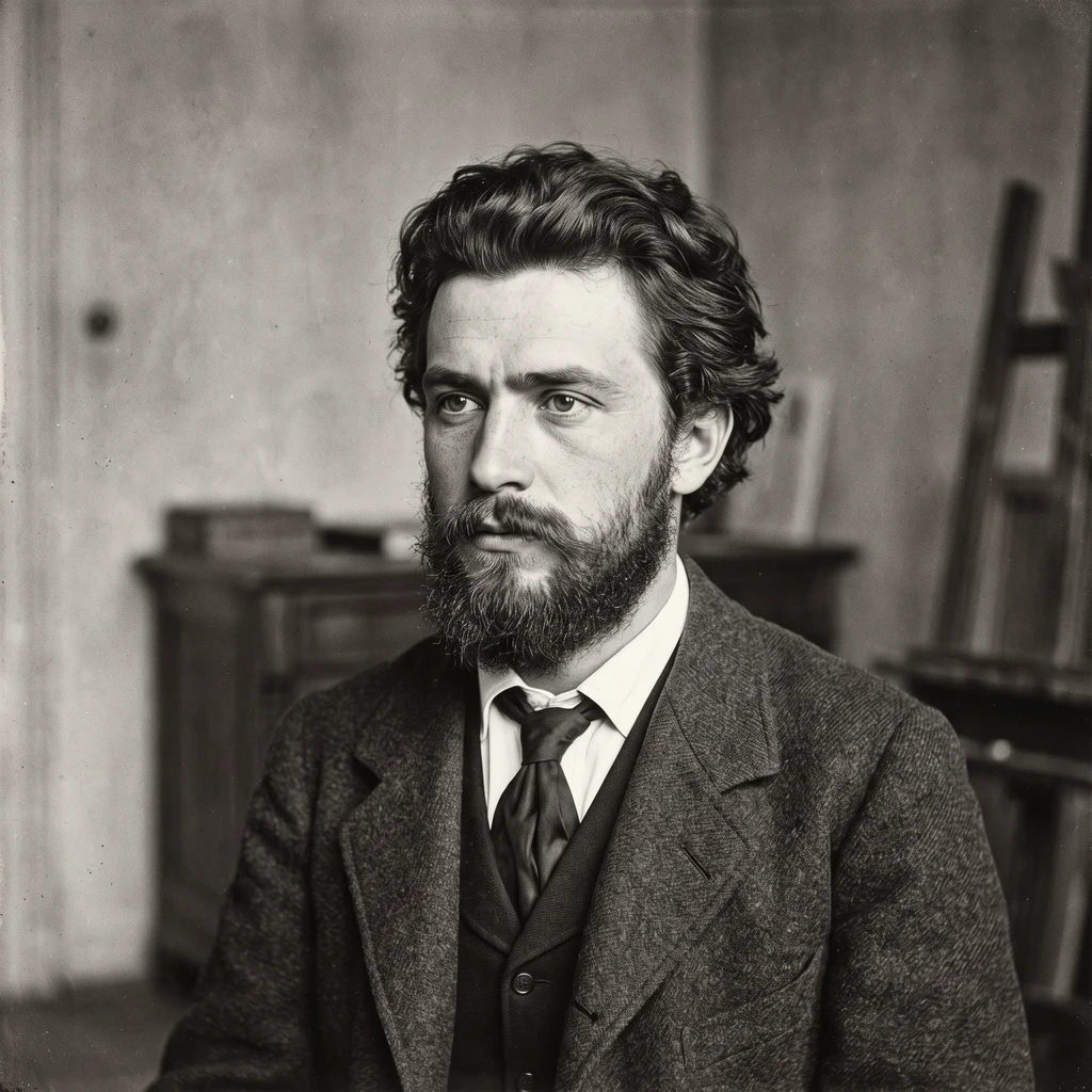 Portrait of László Paál