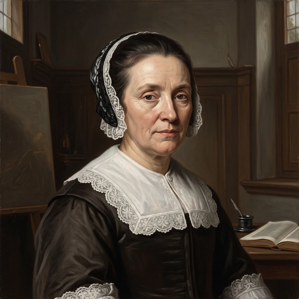 Portrait of Maria van Oosterwijk