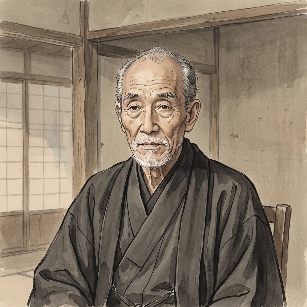 Portrait of Katsushika Hokusai