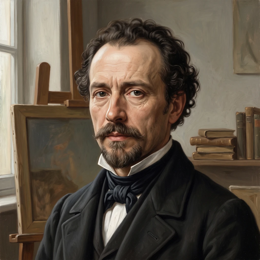 Portrait of Charles-Auguste van den Berghe