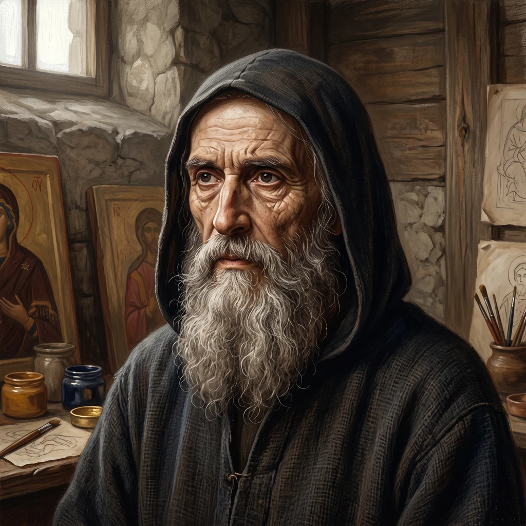 Portrait of Greek Unknown Icon Painter