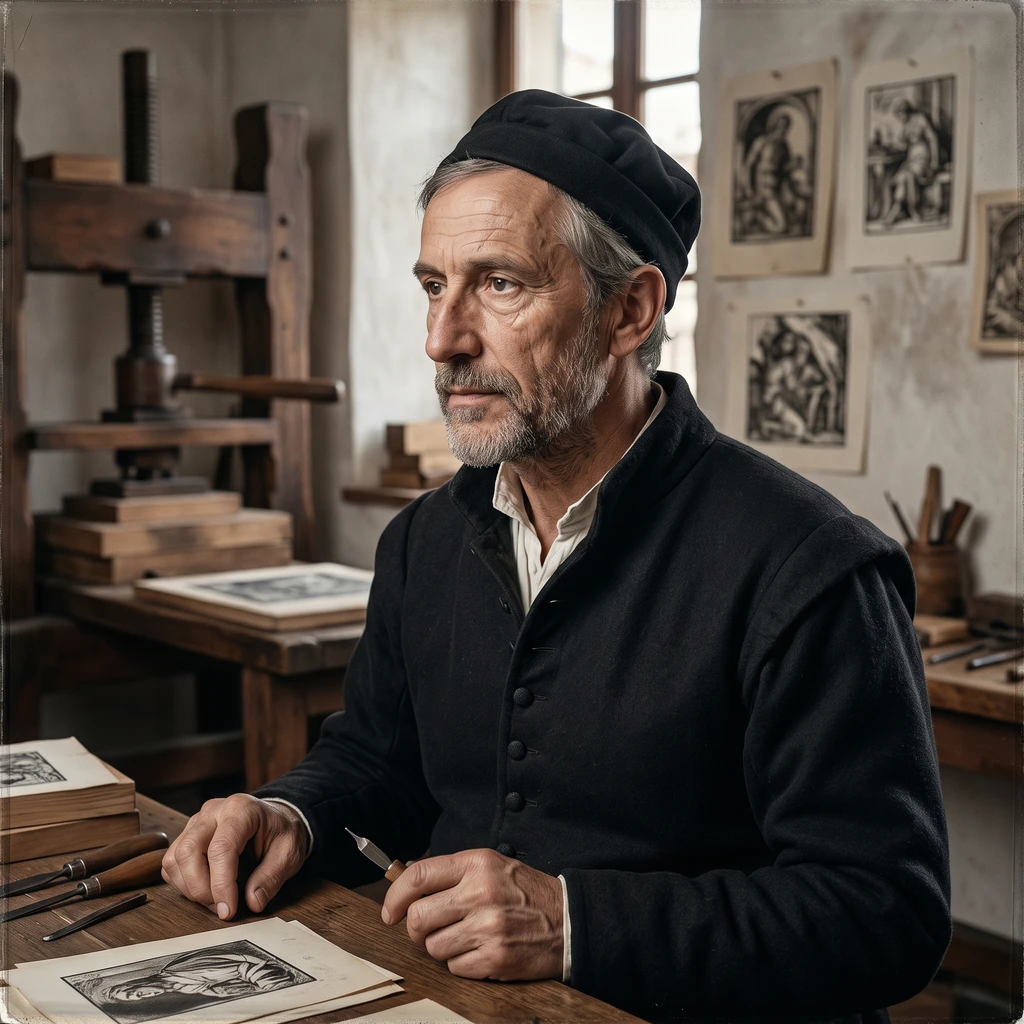Portrait of Ugo da Carpi