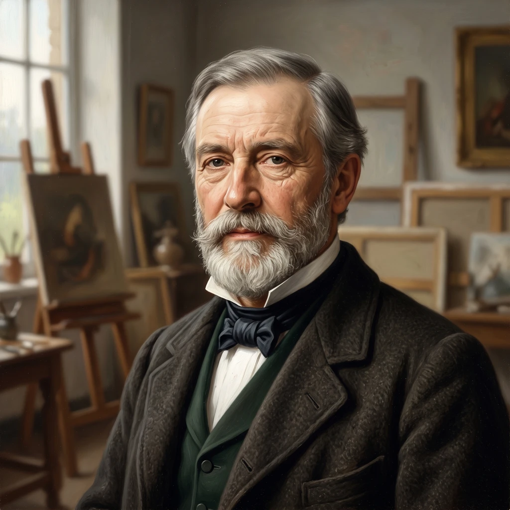 Portrait of Eugène-Joseph Verboeckhoven