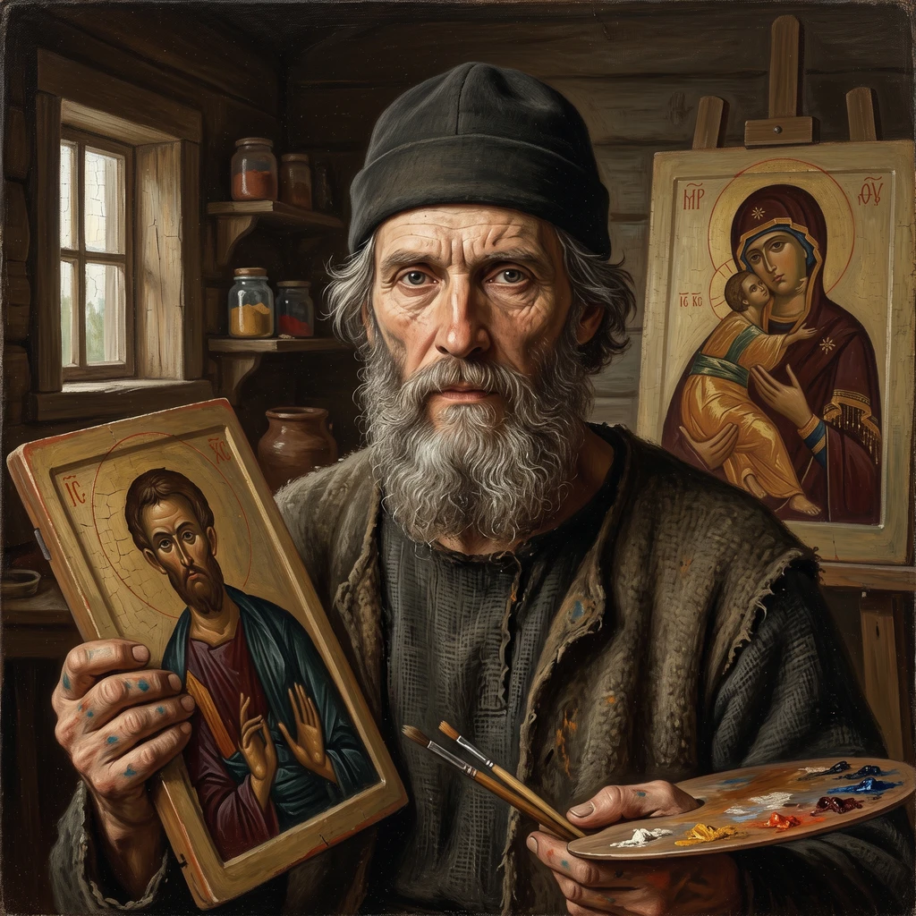 Portrait of Russian Unknown Icon Painter