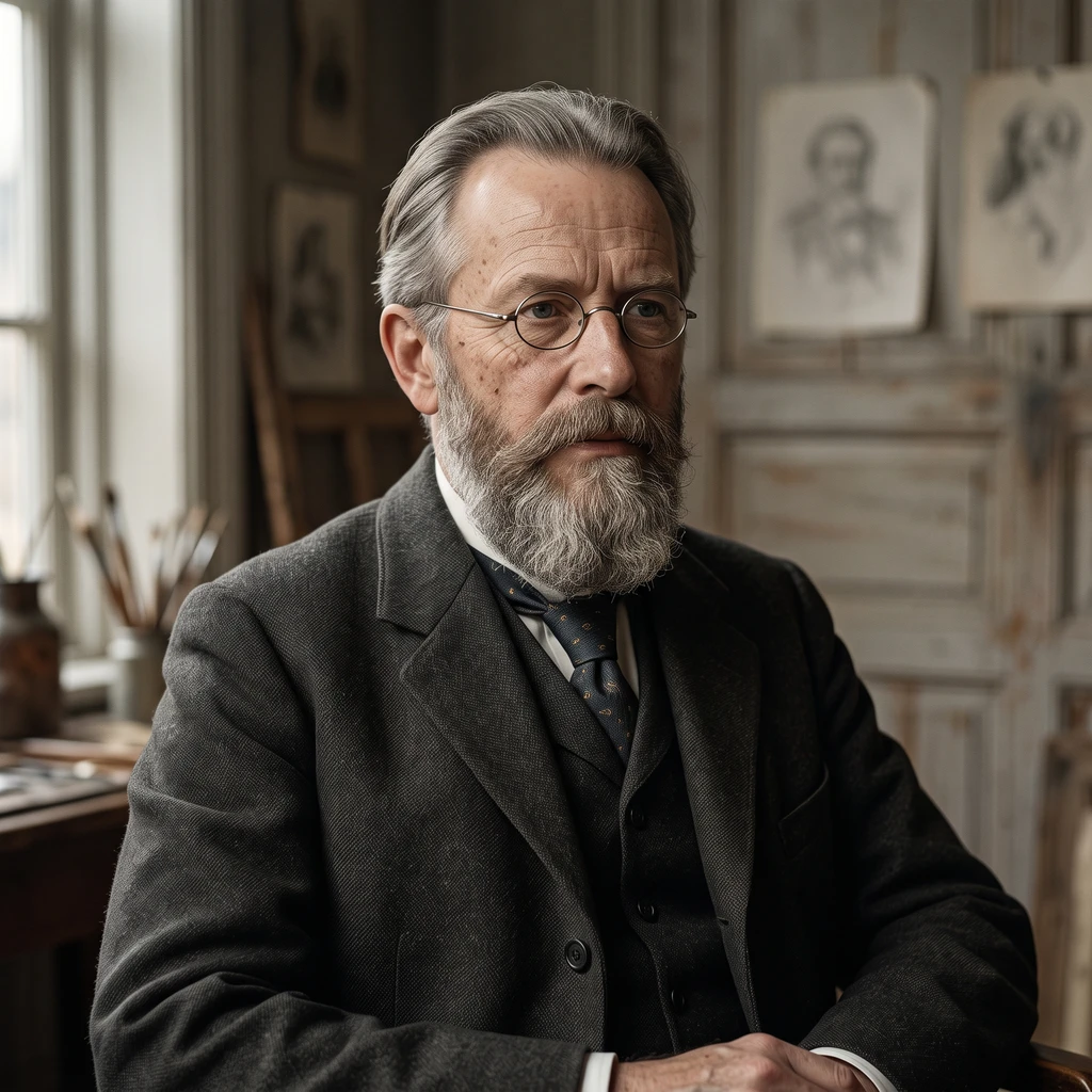 Portrait of Erik Werenskiold
