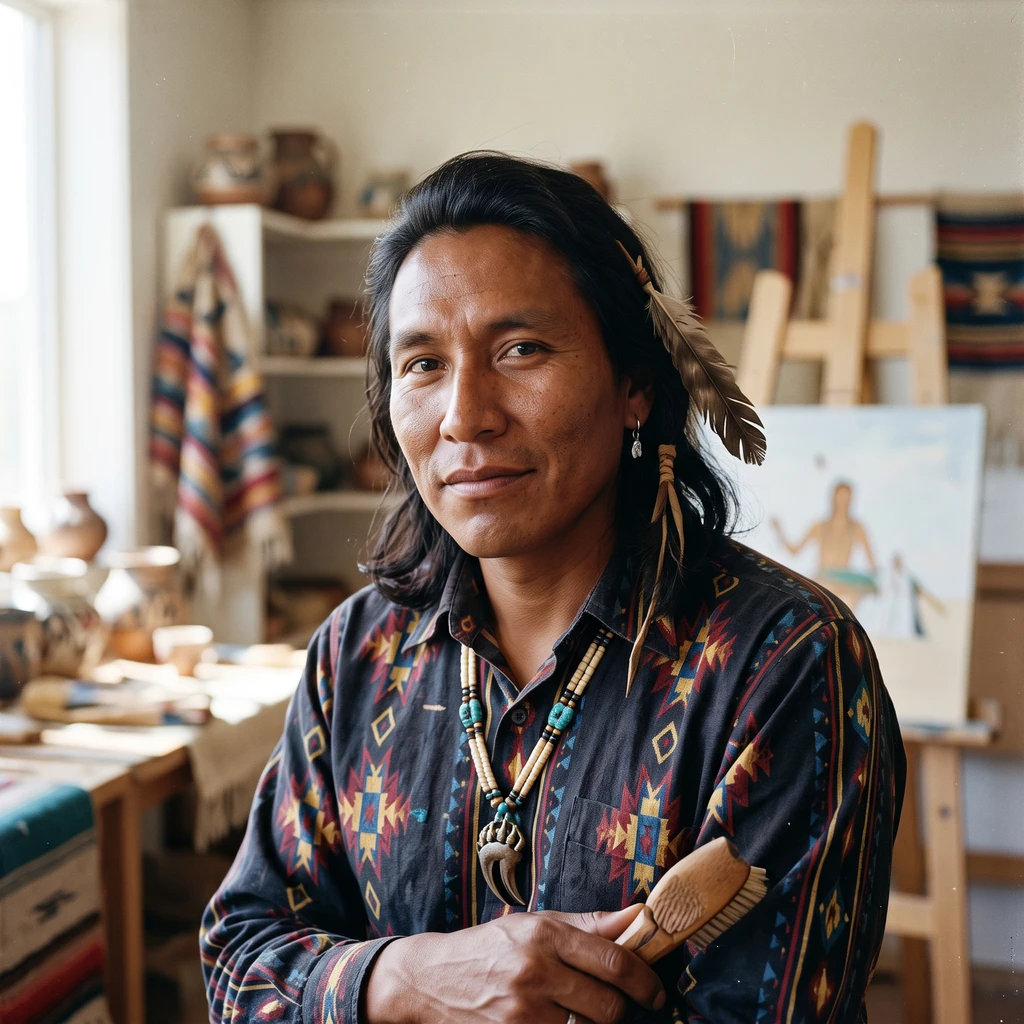 Portrait of Paul Flying Eagle Goodbear