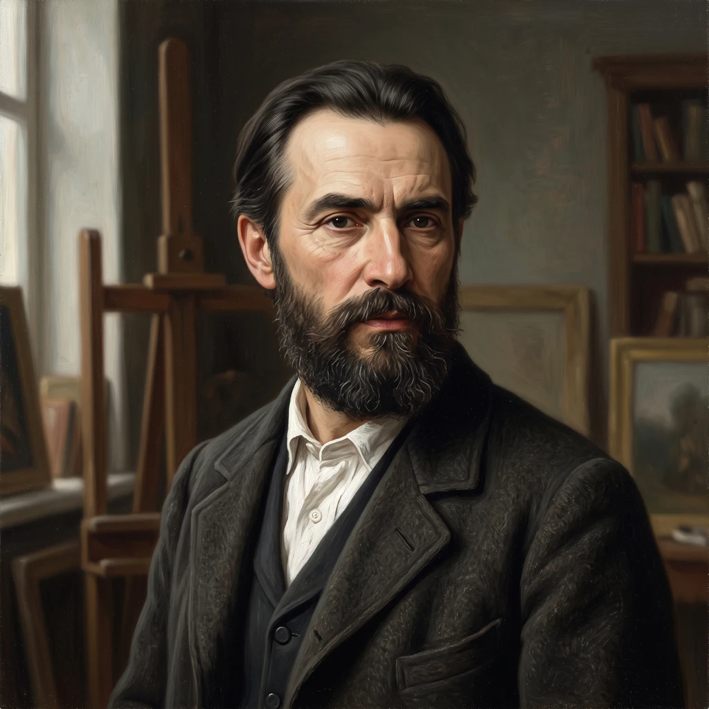 Portrait of Mikhail Konstantinovich Klodt