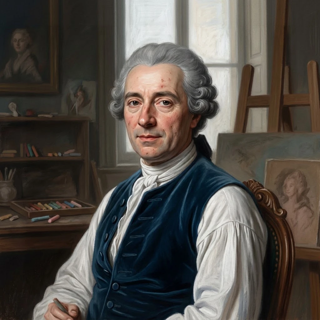 Portrait of Maurice Quentin de la Tour