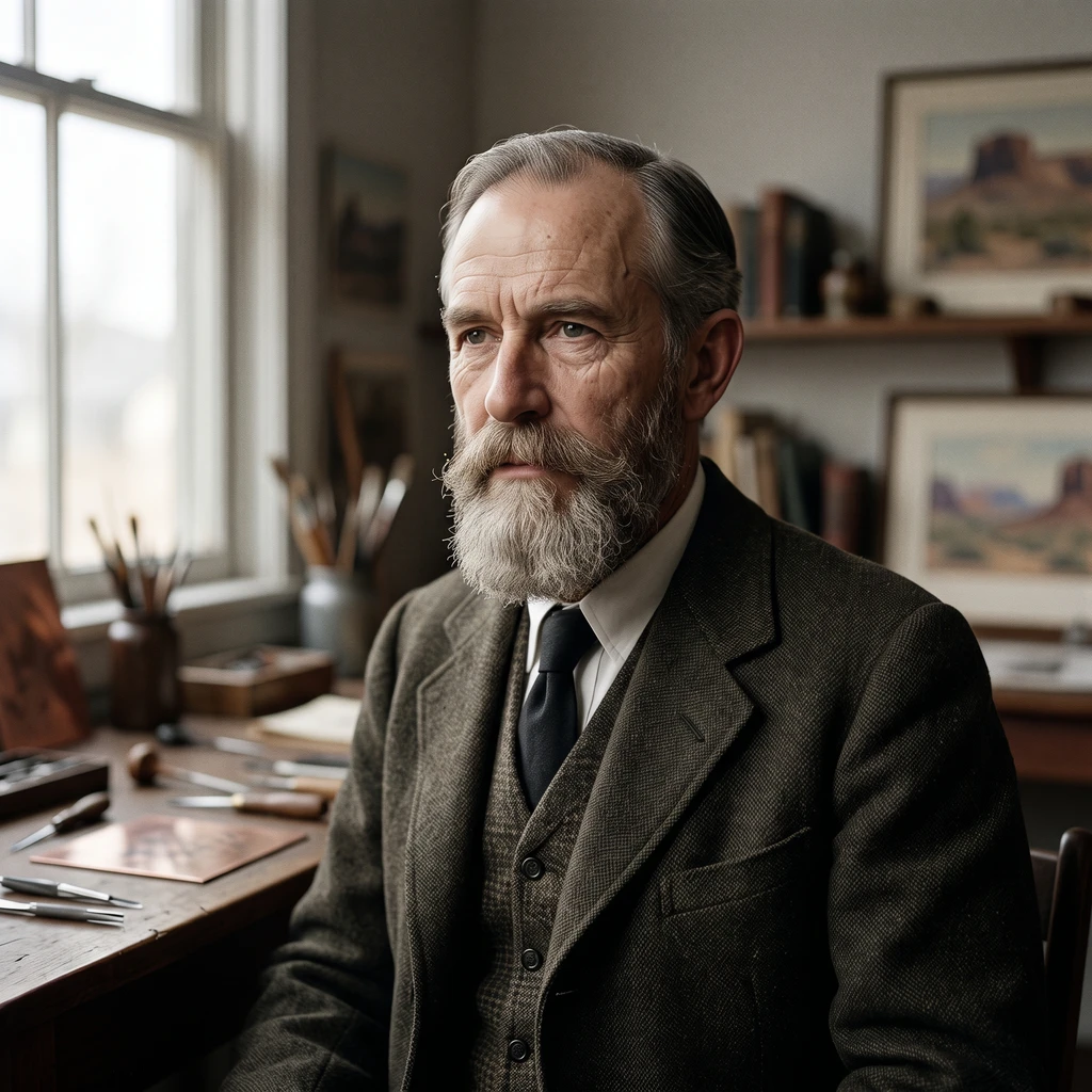 Portrait of George Elbert Burr