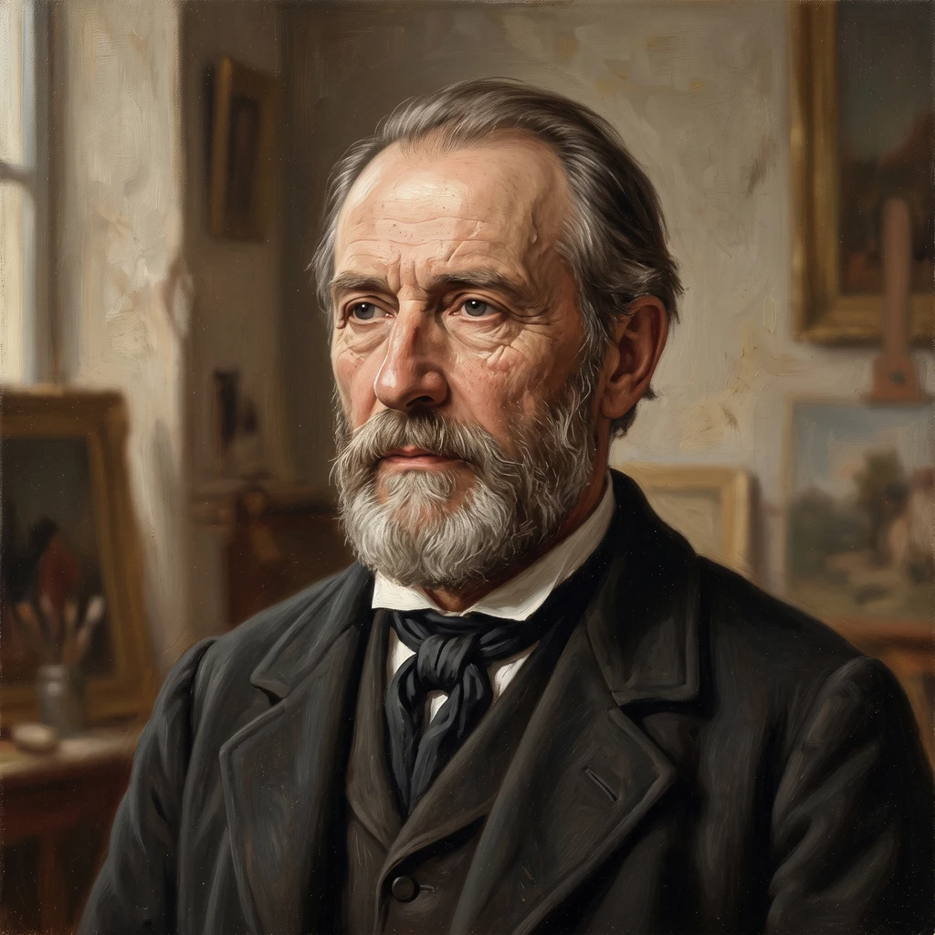 Portrait of Charles Émile Jacque