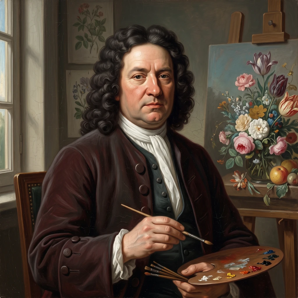 Portrait of Jan van Huysum