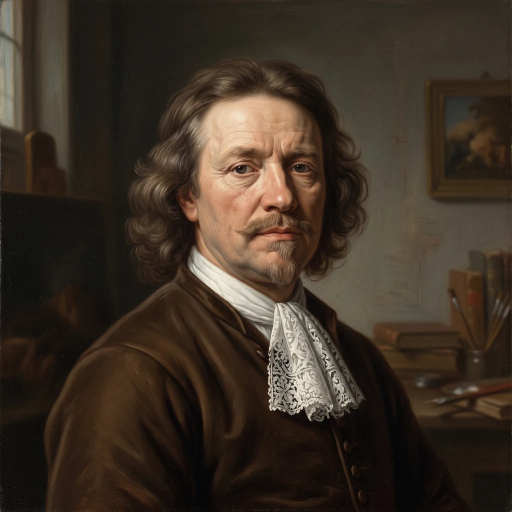 Portrait of Justus van, I Huysum