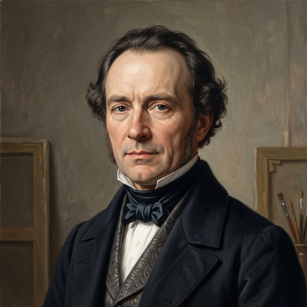 Portrait of Christian Albrecht Jensen