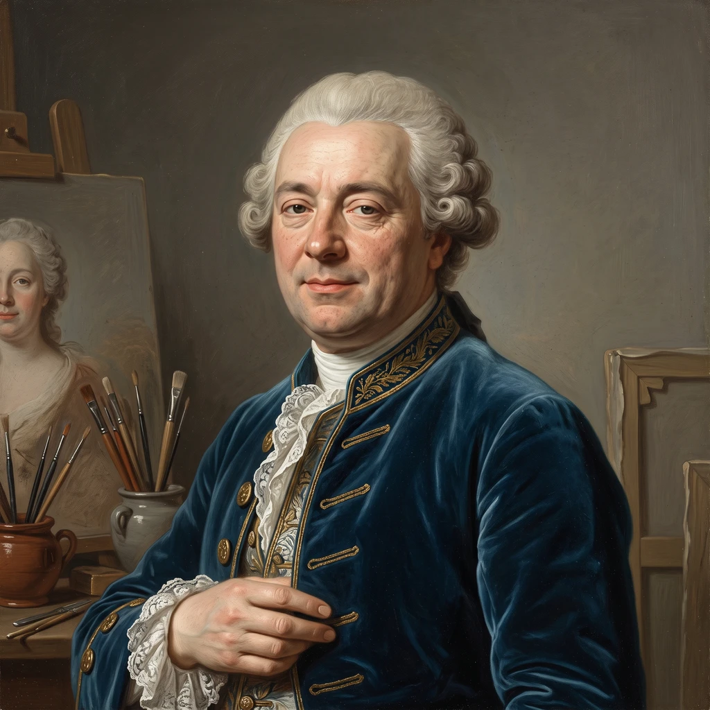 Portrait of François-Hubert Drouais