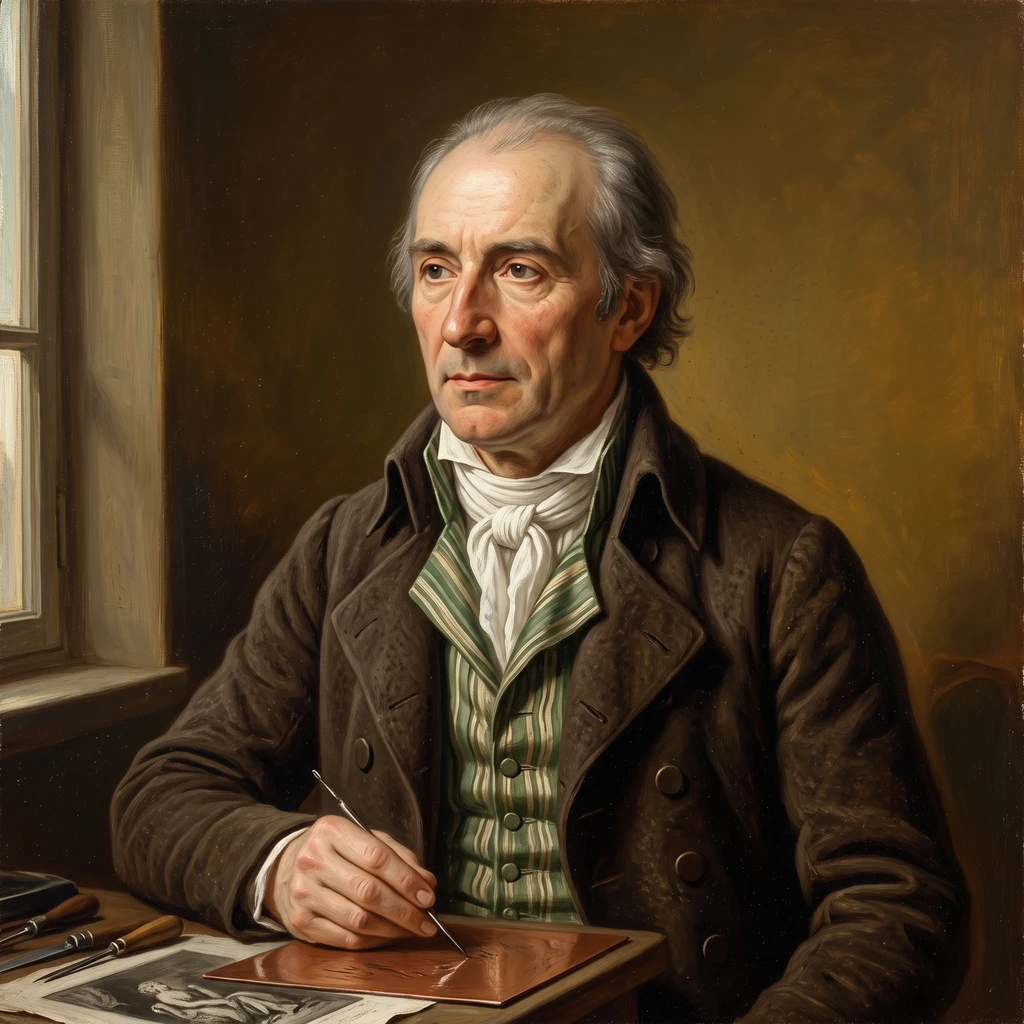 Portrait of Charles-Melchior Descourtis