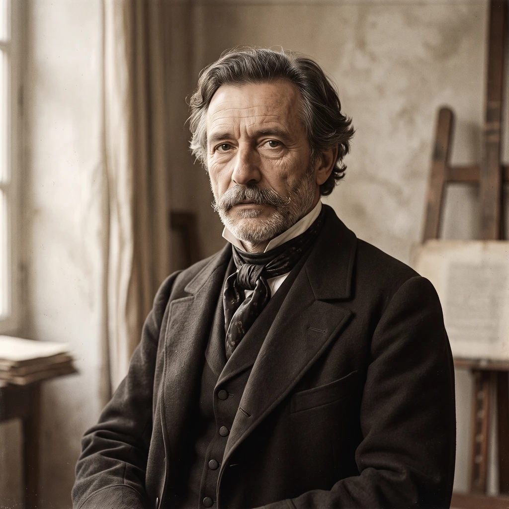 Portrait of Eugène-François-Marie-Joseph Devéria