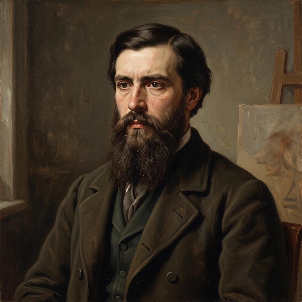 Portrait of Anselm Friedrich Feuerbach