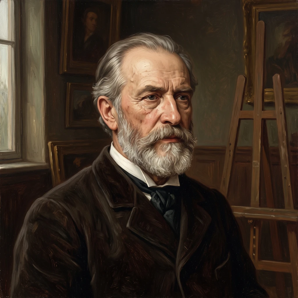 Portrait of Oswald Achenbach