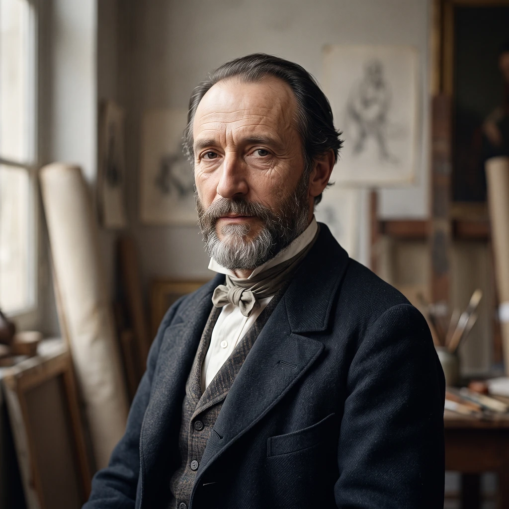 Portrait of Alexandre Gabriel Decamps