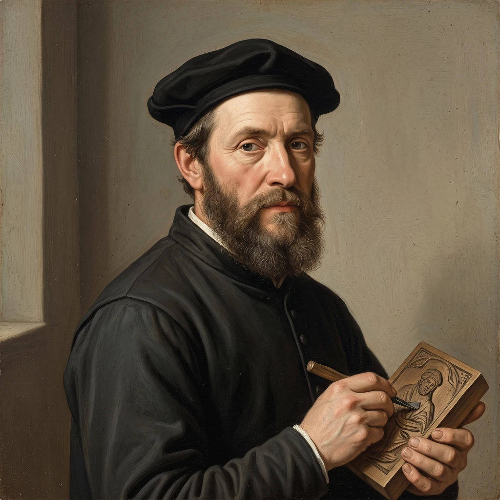 Portrait of Jacob Cornelisz van Oostsanen