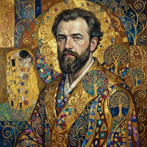 Portrait of Gustav Klimt