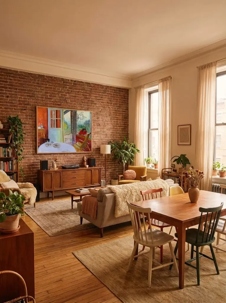 Warm Minimal Art for New York Rental Apartments