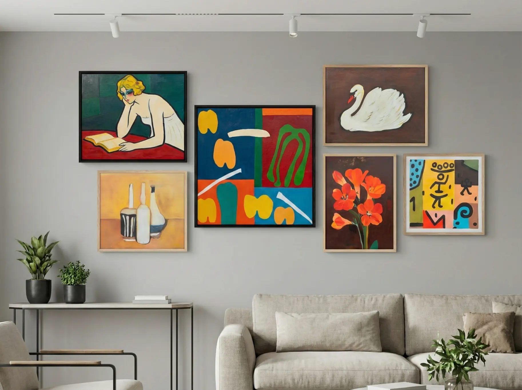 Modular Gallery Wall Art | Edition 03: The Modern Abstract & Retro Elegance Mix
