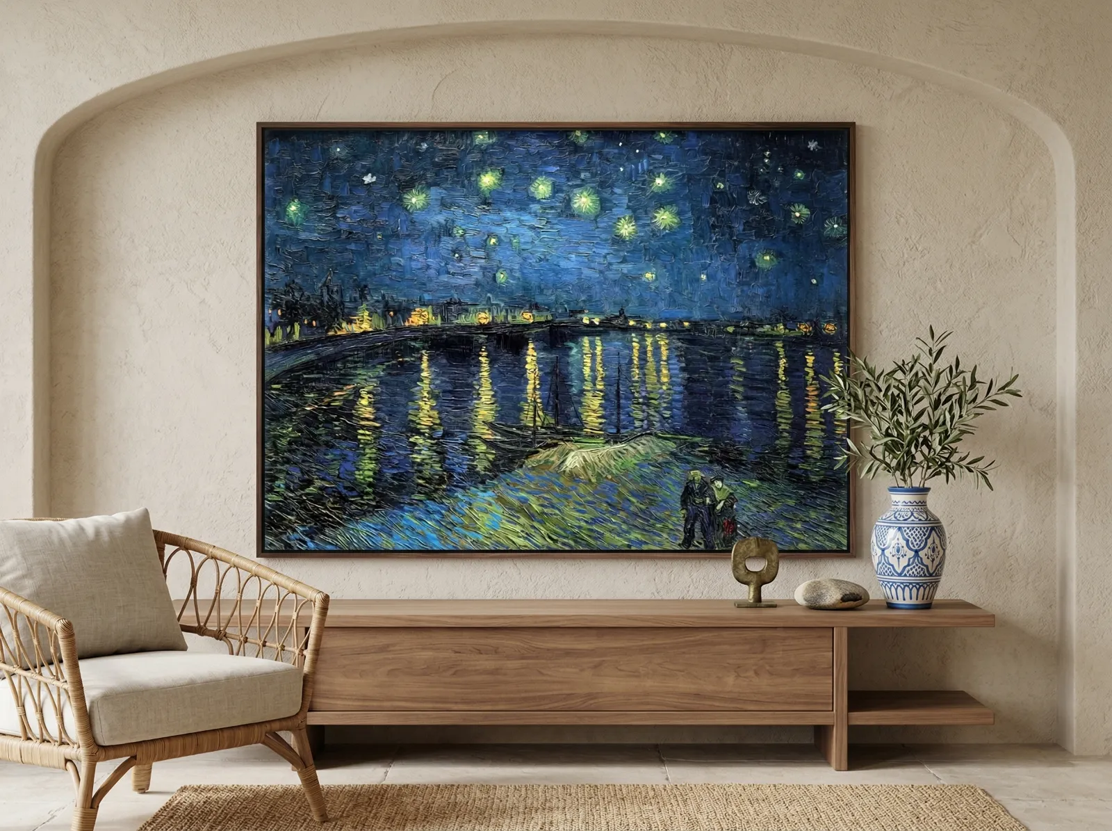 Starry Night over the Rhône by Vincent van Gogh Reproduction | Painting ...